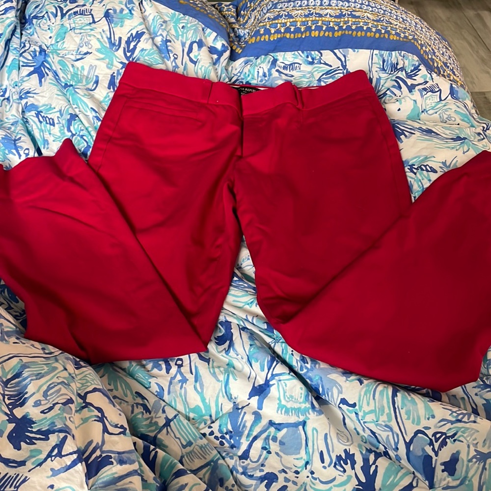 Banana Republic red pants 4